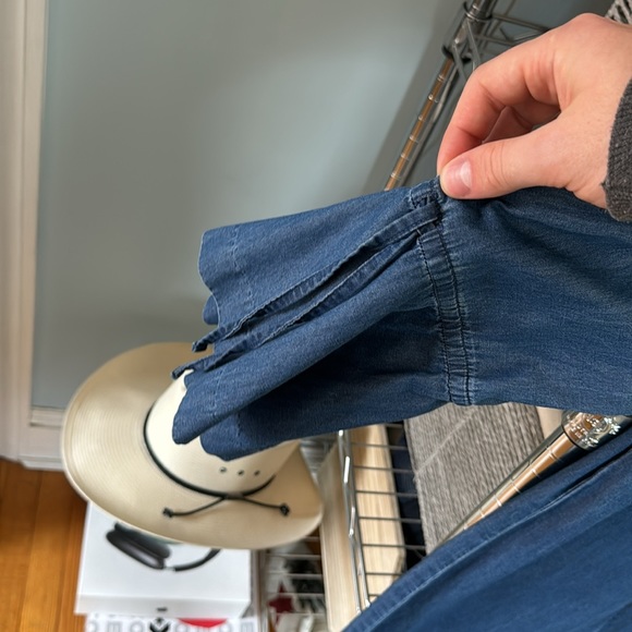 ANN TAYLOR JEAN DRESS PETITE OP - Picture 4 of 4